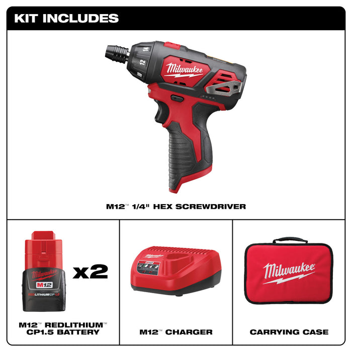 M12™ 1/4" Hex Screwdriver Kit