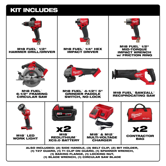 M18 FUEL™ 7-Tool Combo Kit