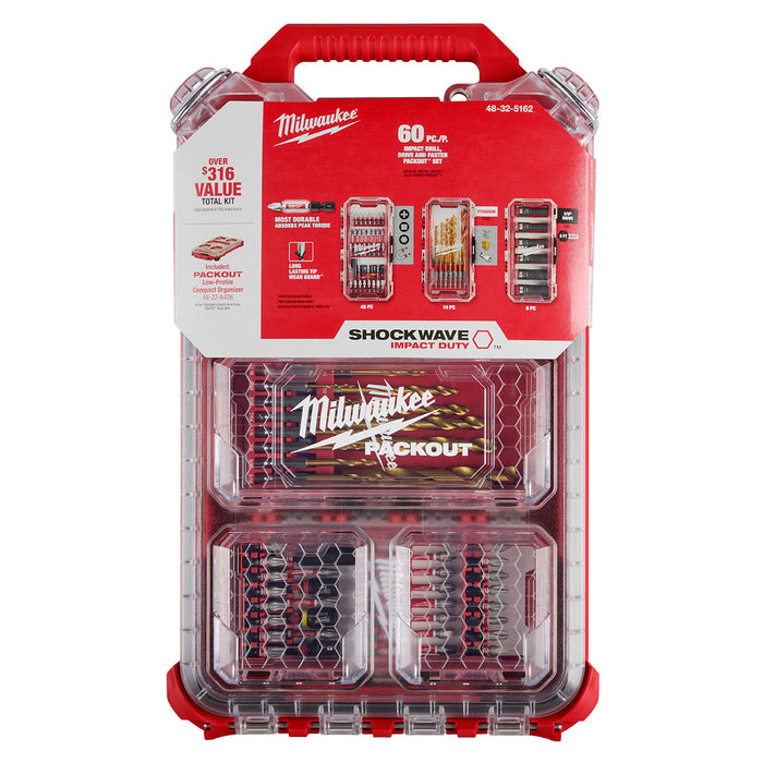 60PC SHOCKWAVE™ Impact Duty Drill, Drive & Fasten PACKOUT™ Set