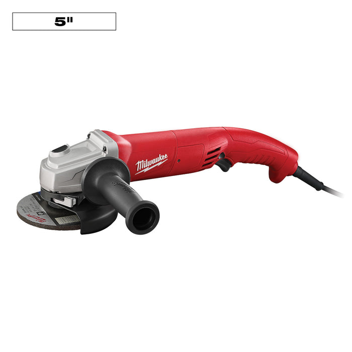 11 Amp 5" Small Angle Grinder Trigger Grip, AC/DC, No Lock