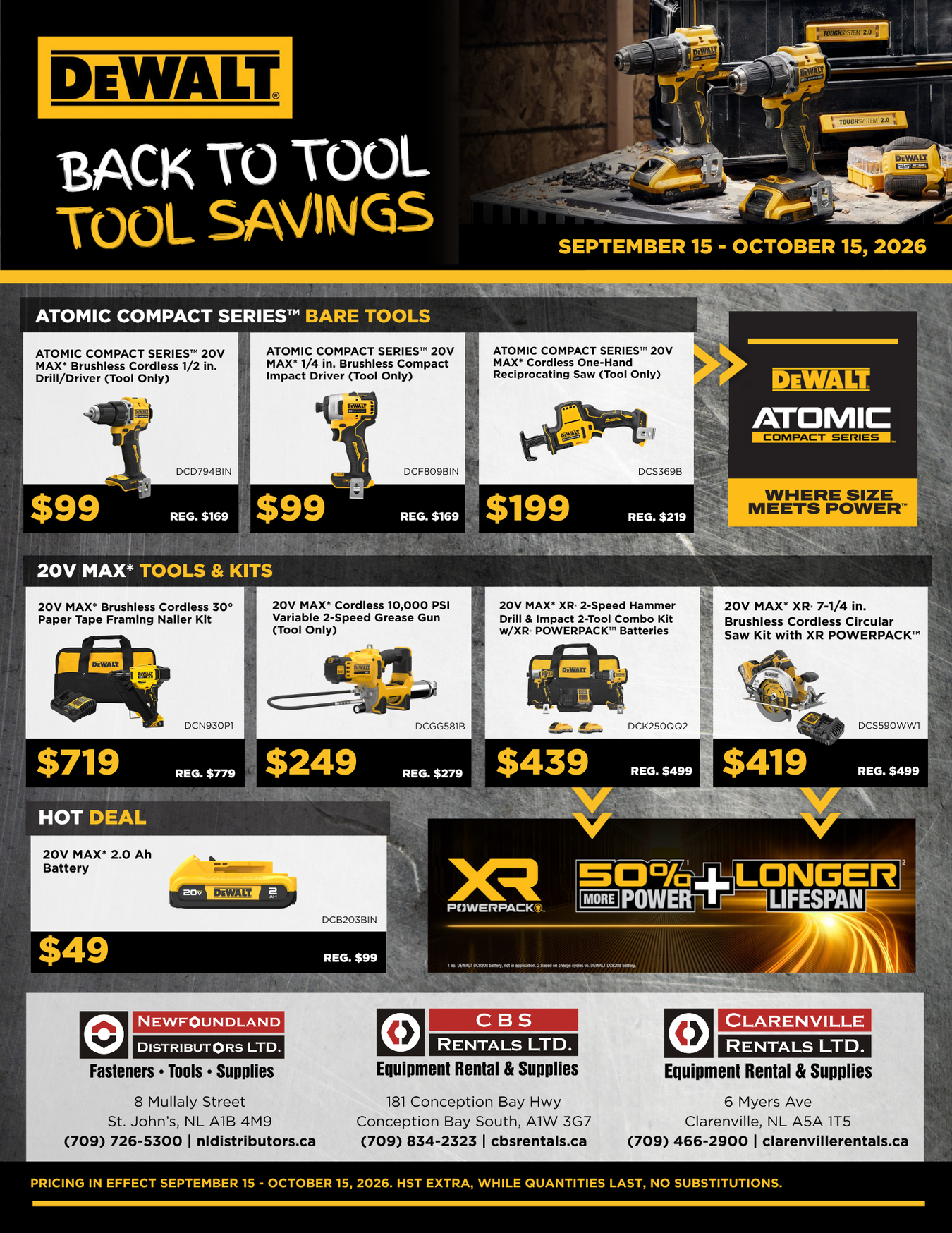 DEWALT Back to Tool