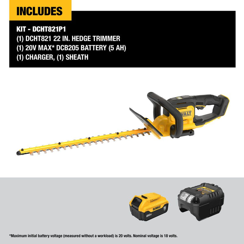 20V MAX* 22 in. Cordless Hedge Trimmer Kit