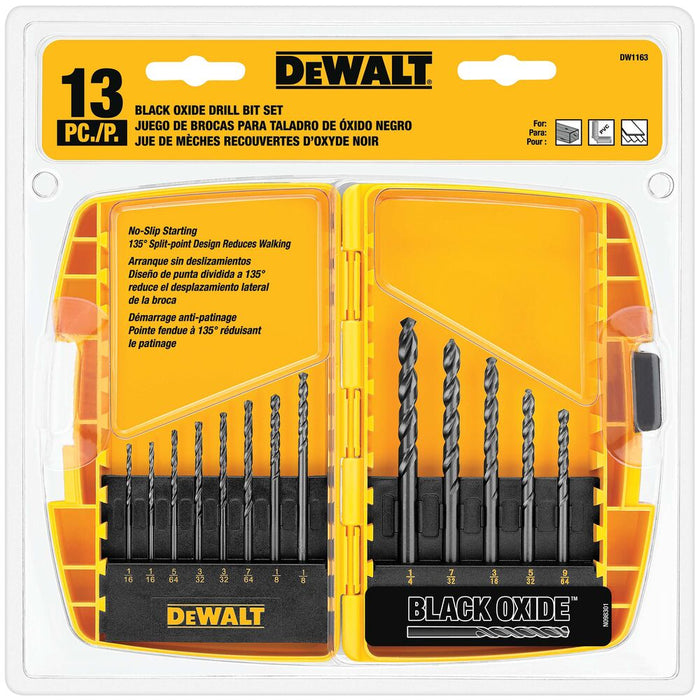13-Pc. Black Oxide Drill Bit Set