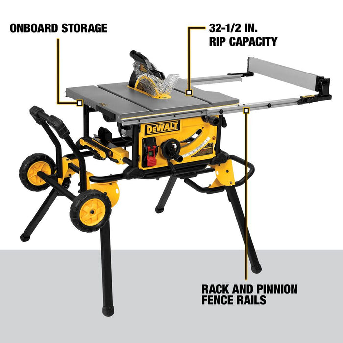 10 in. Jobsite Table Saw and Rolling Stand