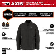 M12™ Heated AXIS™ Women's Jacket Kit - Black - Newfoundland Distributors Ltd.