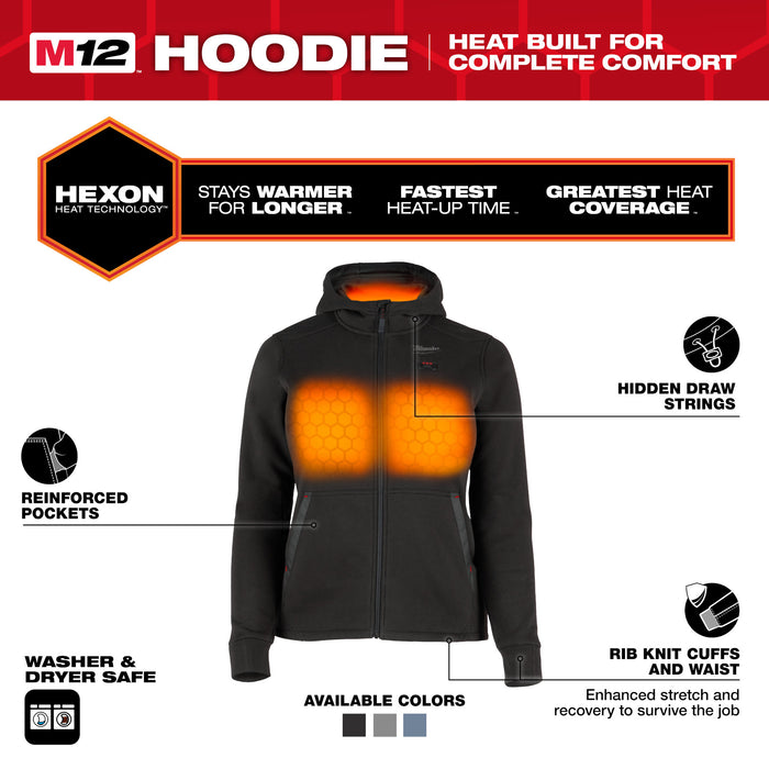 M12™ Heated Women's Hoodie Kit - Black
