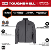 M12™ Heated TOUGHSHELL™ Jacket Kit - Gray - Newfoundland Distributors Ltd.