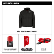 M12™ Heated AXIS™ Jacket Kit - Black - Newfoundland Distributors Ltd.
