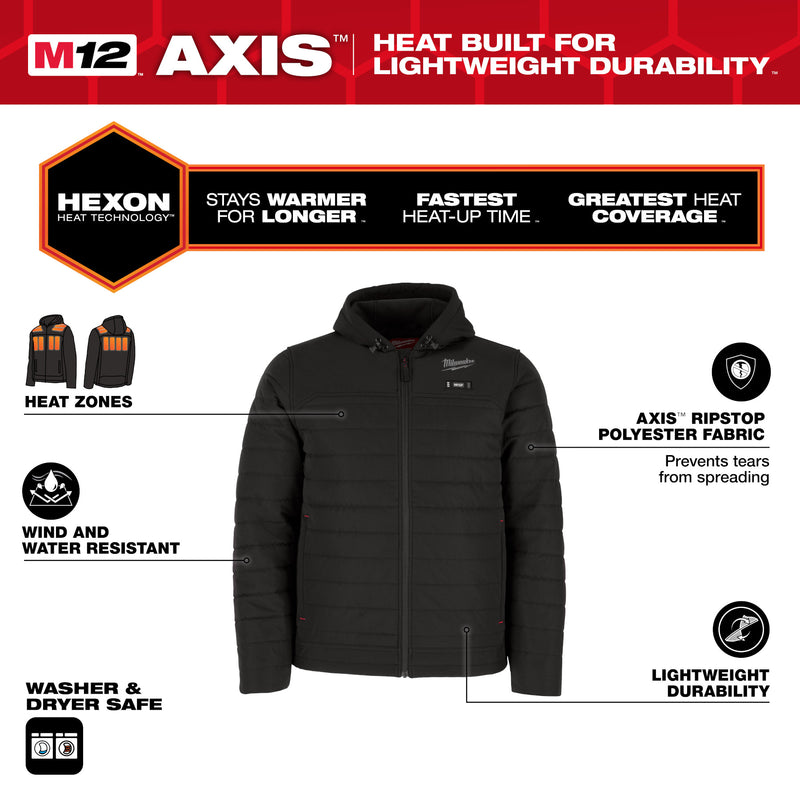 M12™ Heated AXIS™ Jacket Kit - Black - Newfoundland Distributors Ltd.
