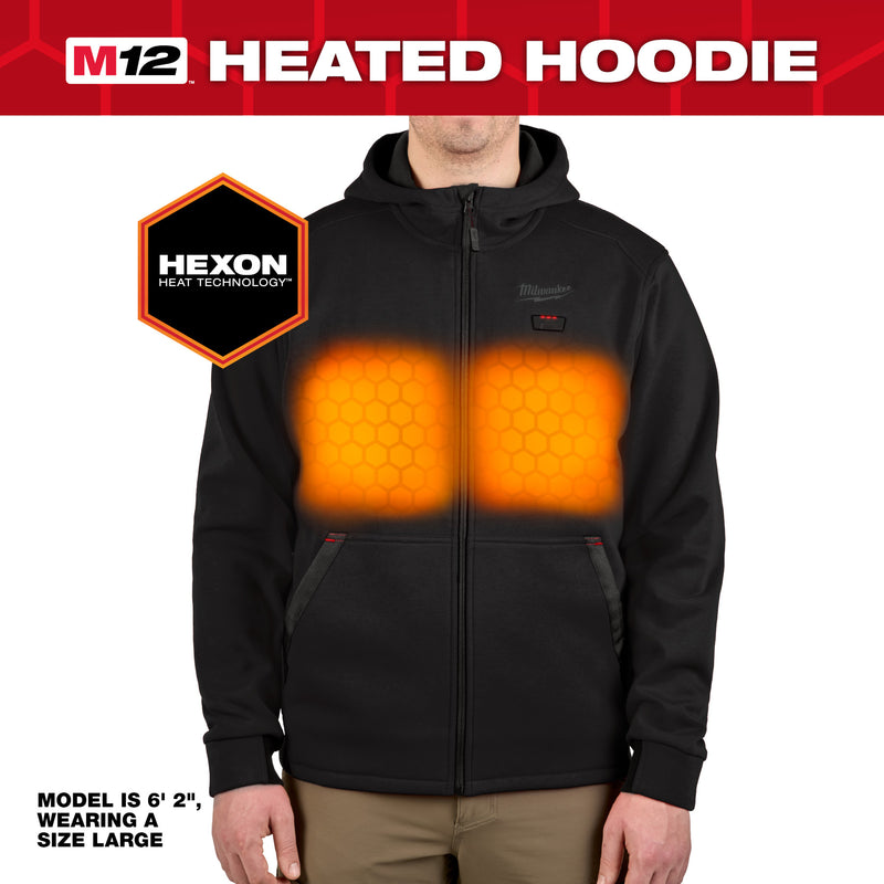 M12™ Heated Men's Hoodie Kit - Black - Newfoundland Distributors Ltd.