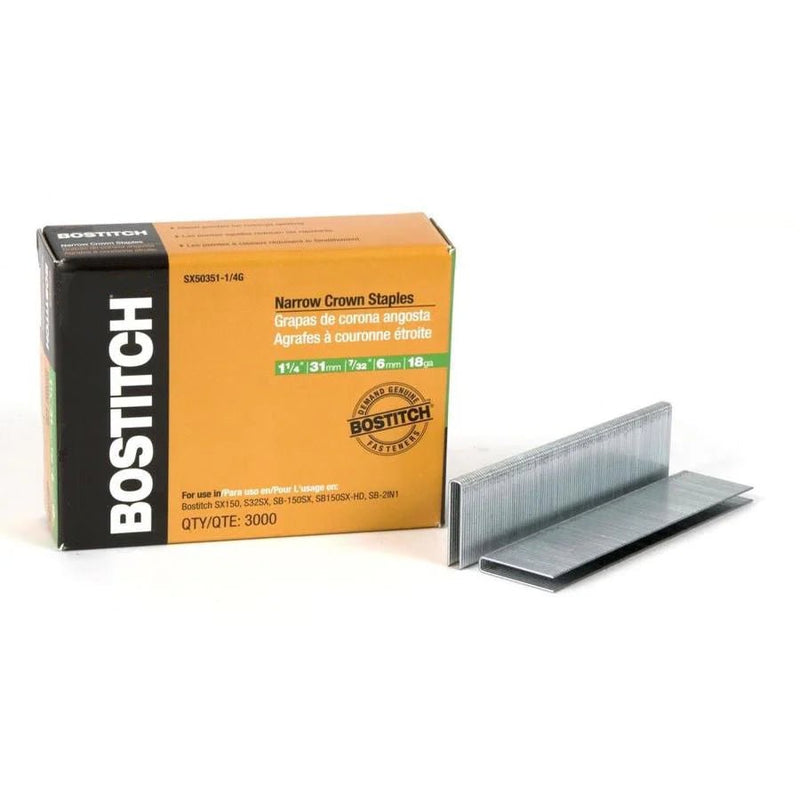 1 - 1/4" 18G Bostitch staples - Newfoundland Distributors Ltd.